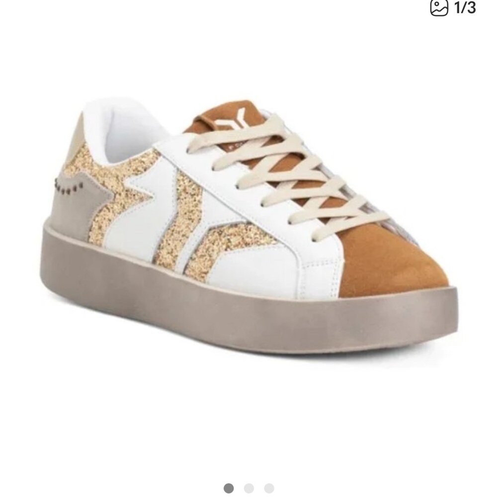 Culture of Brave COB Play Leather and Glitter Sneakers